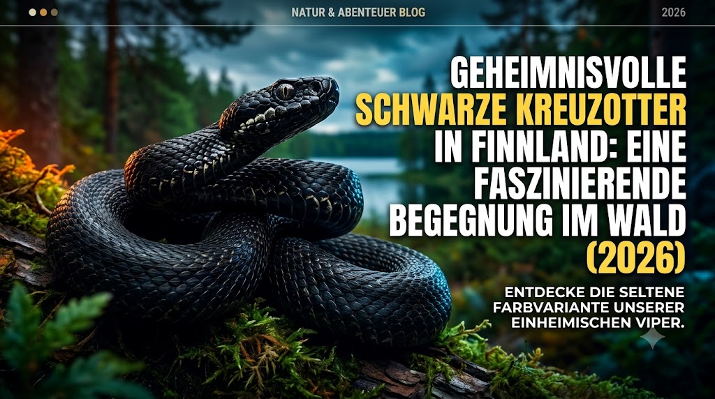 Schwarze Schlange in Finnland Kreuzotter erkennen & verhalten – Eindruck aus Finnland
