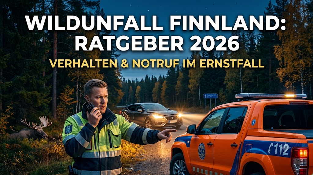 Wildunfall in Finnland Richtiges Verhalten & Notruf – Eindruck aus Finnland
